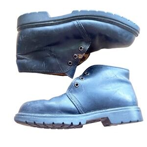 Havana Joe Mr. Panama Jack Black Waxy Waterproof Chukka Boots 42/8.5 NO LACES